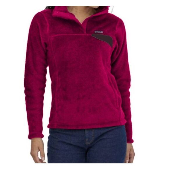 PATAGONIA Re-Tool Snap-T Fleece Pullover in Burgundy Size Medium - Picture 1 of 3
